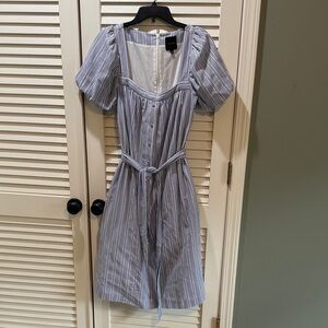 Alex Marie Square Neck Puff Sleeve Dress